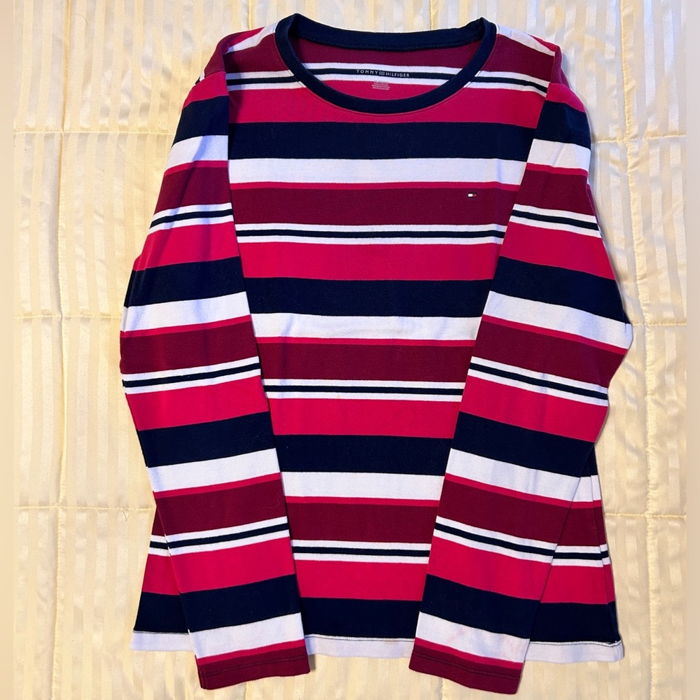 Tommy Hilfiger Stripped Sweatshirt Women’s Size XL